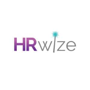 Le logo de HRWize, affichant les lettres